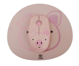 Cute Silent Wireless 2.4Ghz Mouse and pad for Girls /Children, Quality optical Mouse