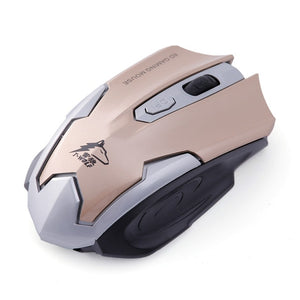 Silent Wireless Optical Mouse Gamer 2.4GHz PC Gaming Mice 2400DPI Adjustable Ergonomic Mouse